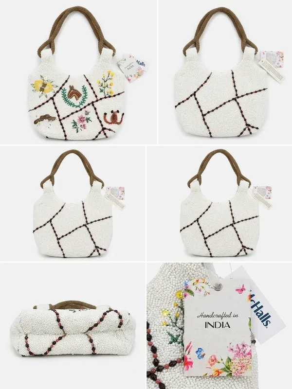 NWT Handcrafted Beaded Equestrian/Floral Handbag - Image 3