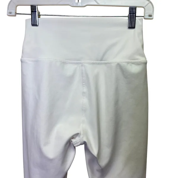 Alo Yoga White High Waist Ripped Warrior Leggings Size Small - Image 6
