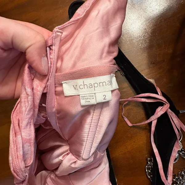 V. Chapman The Scarlette Dress in Pink Peony Print - Image 9