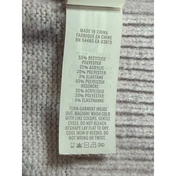Aerie Women's XXS Lavender Marled‎ Crew Neck Oversized Knit Pullover Sweater - Image 5