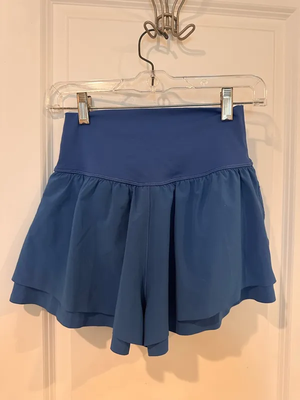 Aerie Offline Blue Flowy Shorts - Image 3