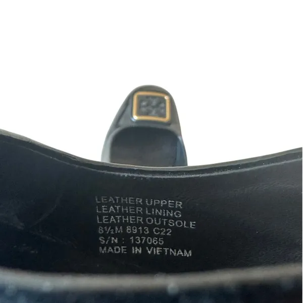 Tory Burch‎ Georgia Black Patent Slingback Block Heel Pumps Size 8.5 - Image 7