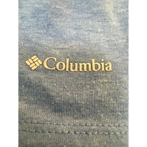 Columbia Omni Freeze ZERO Cooling Performance Tee Blue Medium Athletic Shirt - Image 7