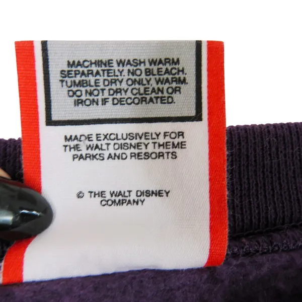Vintage Disney Mickey Mouse Crewneck Sweatshirt Pullover Purple One Size XL - Image 6