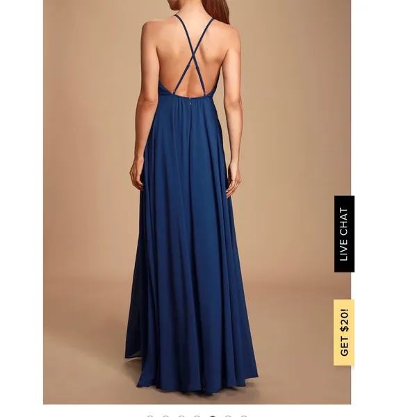 Lulus Mythical Kind of Love Navy Blue Maxi Dress - Image 2