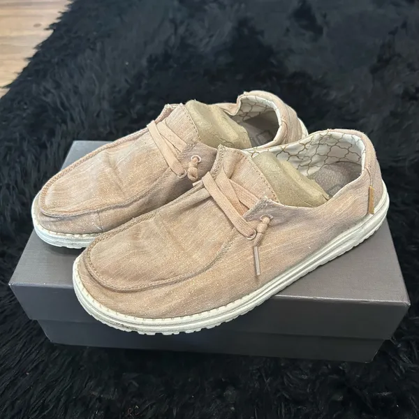 Hey dude tan glitter casual shoes sneakers - Image 2