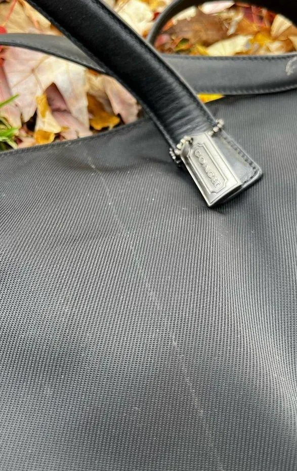 Coach Black Laptop Bag, Vintage Coach NO B1K-5117 - Image 7