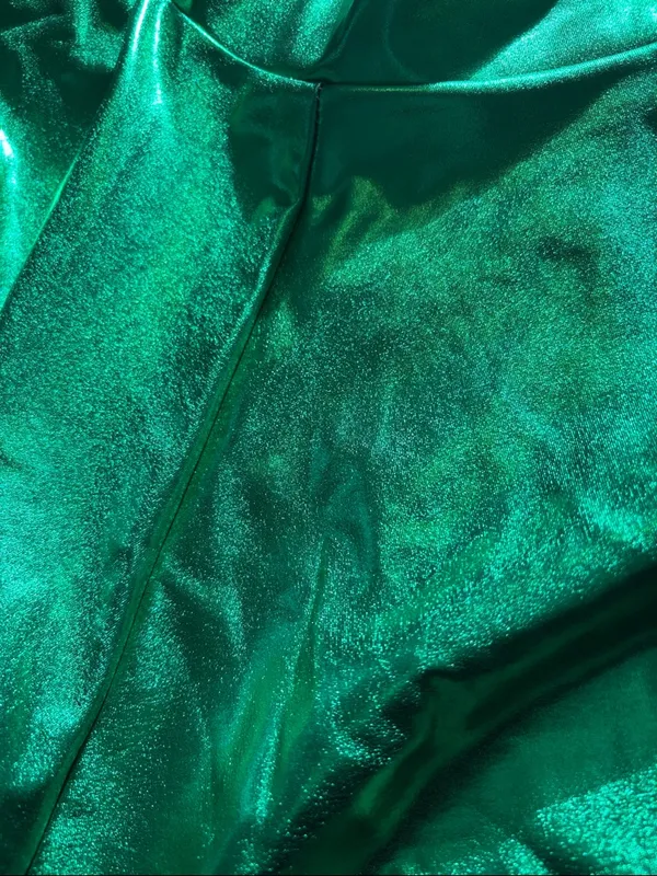 Shimmer Emerald Green Skater Skirt - Image 3