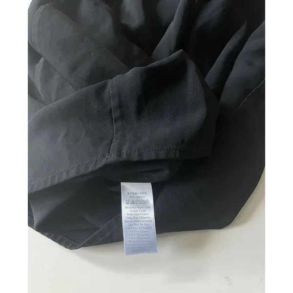 Everlane The Japanese GoWeave Cross-Back Slip Dress Sleeveless Black Size 2 - Image 5