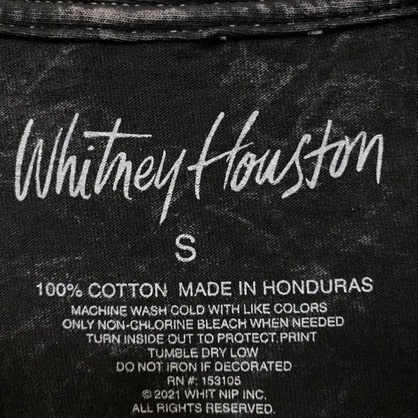 Whitney Houston Self-titled Album Photoshoot Pop Icon Tee S - Image 4