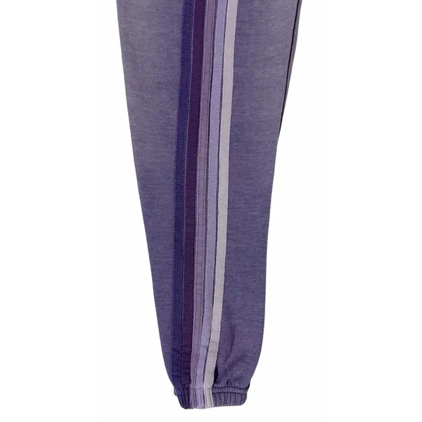 Aviator‎ Nation 5 Stripe Sweatpants Faded Grape Size XS - Image 9