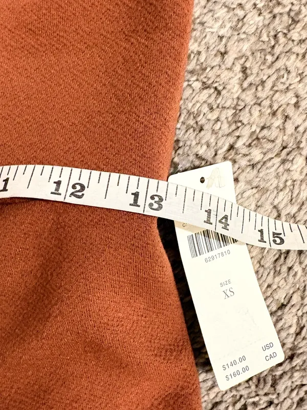 Anthropologie Rust Brown Aline midi dress spaghetti straps minimalist - Image 10