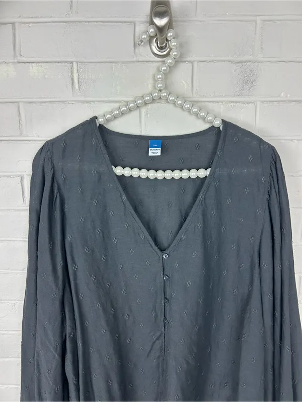 Old Navy Textured Long Sleeve Peasant Top Plus Size XXL - Image 3