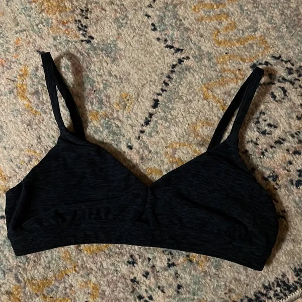 Alo Yoga‎ Lounge Bra in Rich Navy Heather nwot - Image 4