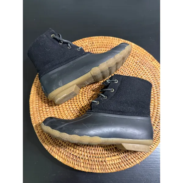 Sperry Saltwater Wool Black Duck Boots Womens 7.5‎ Waterproof Rain STS86440 - Image 8