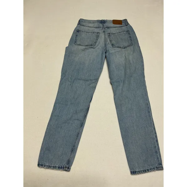 Aeropostale Mom Jeans Womens 00 Light Wash Distressed Ripped High Rise Denim - Image 2