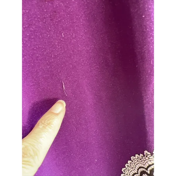 Soma Sleeveless Maxi Dress V Neck Brown‎ Purple Paisley Boho Resort Moody - Image 4