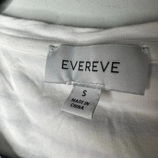 Evereve Stripe Bubble Hem T-Shirt Size Small - Image 3