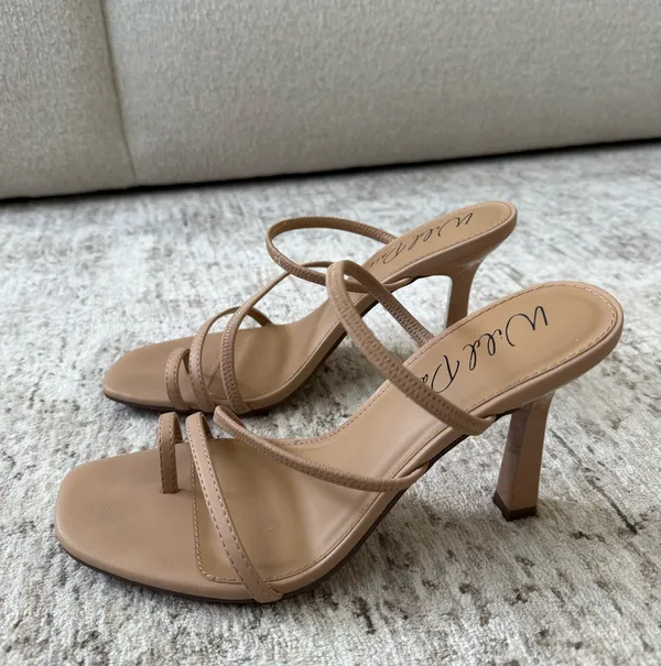 Wild Pair Nude Strappy Heels - Image 7