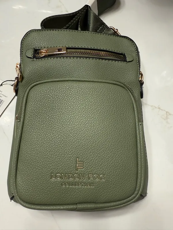 London Fog Olive Crossbody Bag - Image 3