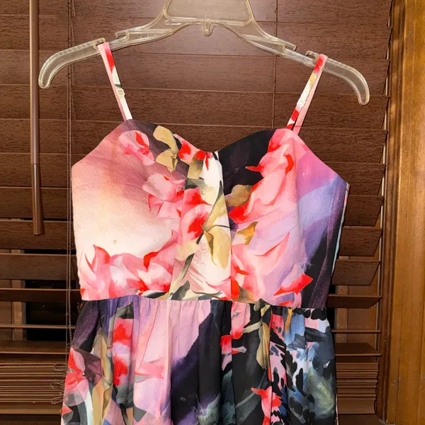 PRE OWNED Anthropologie x Corey Lynn Calter Watercolored Daybreak Midi Dress 0 - Image 14