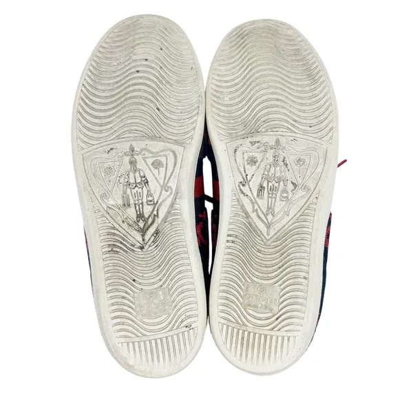 Gucci Ace GG Fabric Sneakers Navy Red Monogram Web Stripe Low Top Women’s 39 - Image 8