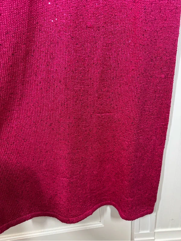 House of Harlow HOH1960 Magenta pink Sequins Knit Maxi Dress size medium summer - Image 3