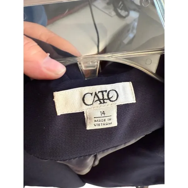Cato‎ Navy Blue Blazer Women's Size 14 Office Work wear - Image 2