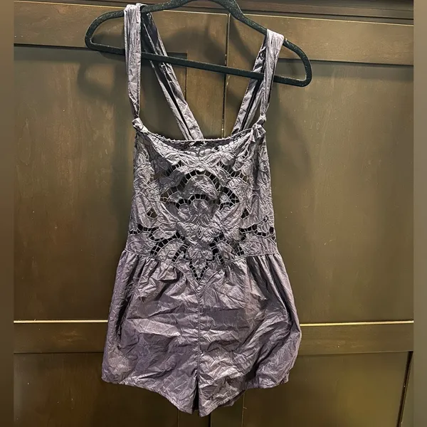 Free People Movement Elevation Purple Romper - Image 5