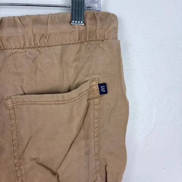 GAP Pull-On Tencel Shorts Tan Cuffed Elastic‎ Waist Breathable Small - Image 4