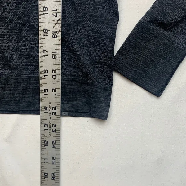 Lululemon size 6 breeze by long sleeve swiftly black gray camo athletic workout - Image 6