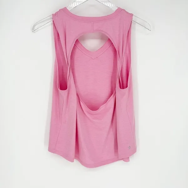Peloton Open Back Workout Tank‎ Top Women's Size L Pink Athleisure - Image 3