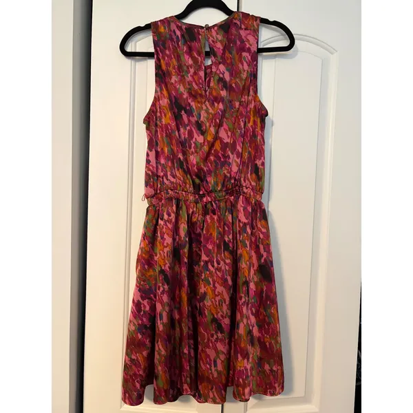 Evereve‎ Floral Print Sleeveless Tie Waist Midi Dress Women's Size M - Image 8