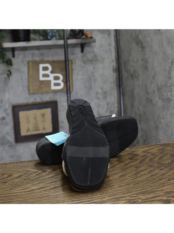 NWT JBU By Jambu Comfort Casual Fashion Slip On Wedge Sandal Black / White 9.5M - Image 11