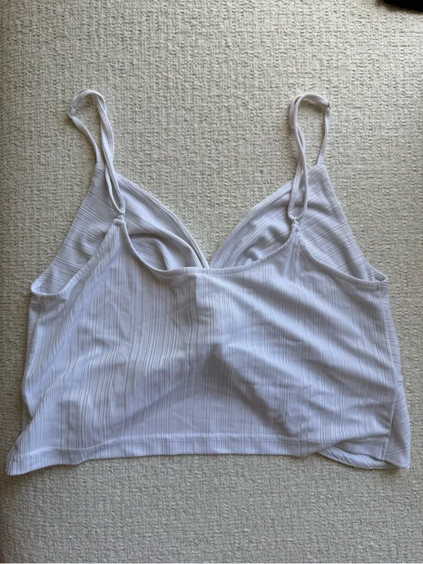 Free People Twist Front White Crop Top - Image 2