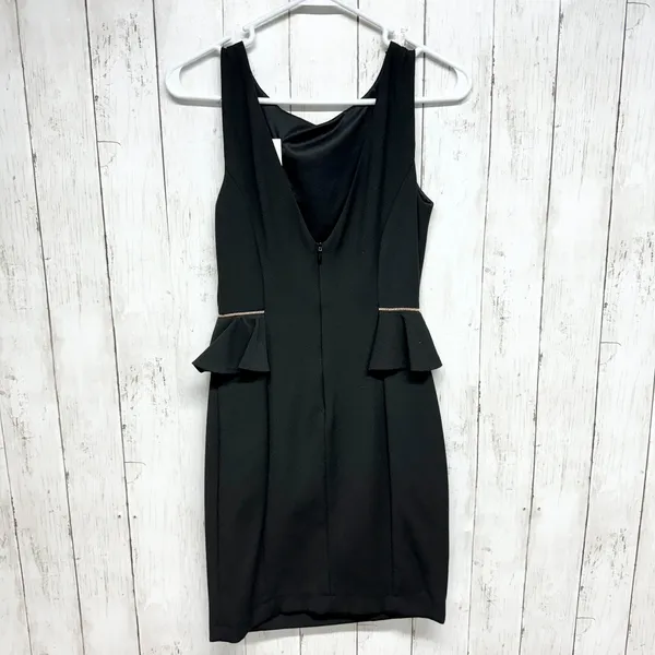 Zara Dress Women Size Small Black Sleeveless Mini A‎ Line Pleated Full Zip - Image 5
