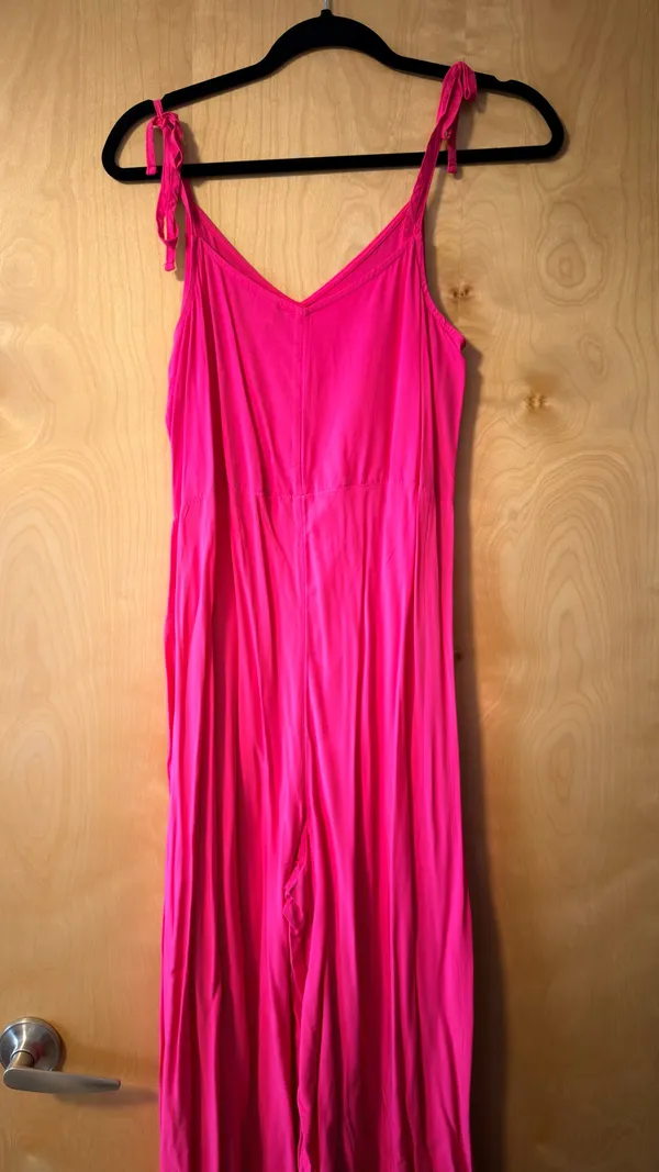 Old Navy Hot Pink Maxi Jumpsuit Romper - Image 3