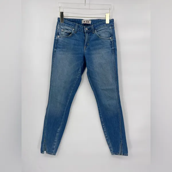 AMO Twist‎ Skinny in 70's Blue Size size 25 - Image 4