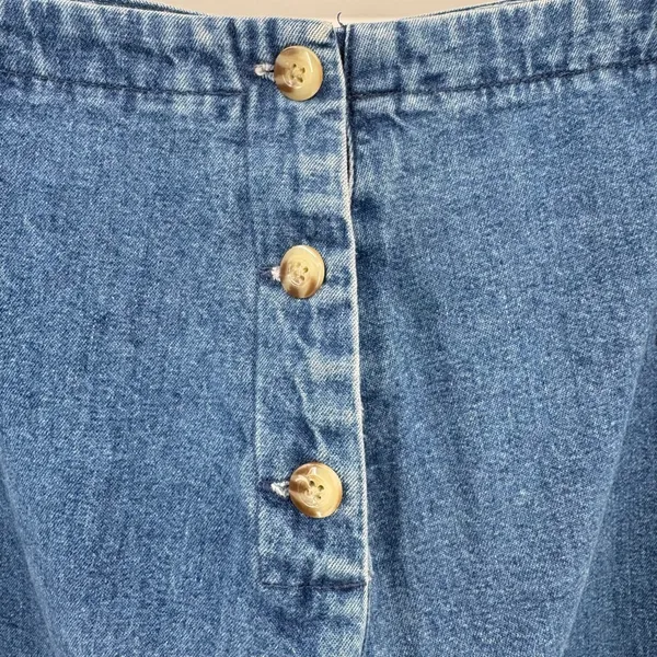 Eddie Bauer Vintage Y2K 90s Denim Jean Skirt Midi Straight Cotton Cottagecore 16 - Image 4