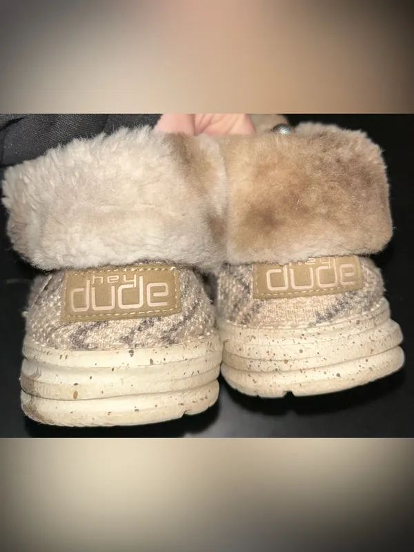 HEY DUDE Women's Size 10 Britt Boho Chevron Fur Lined Boots - Image 4