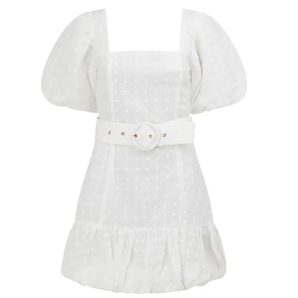 Sabo Skirt White July Dress size small 4 bride wedding bachelorette - Image 3