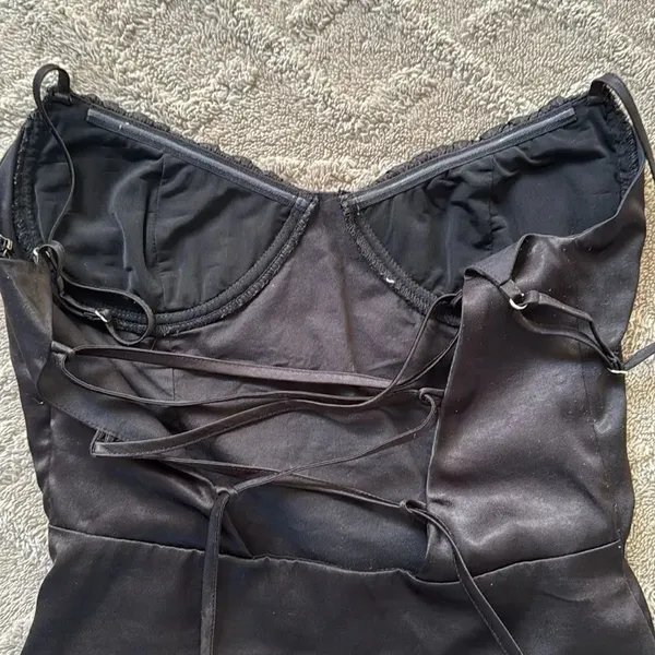 Tiger mist cocktail dress. Black. Adjustable straps. Built in no slip bra. XS. - Image 9