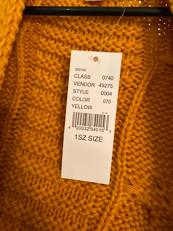 LA Hearts Yellow Knitted Cardigan - Image 9