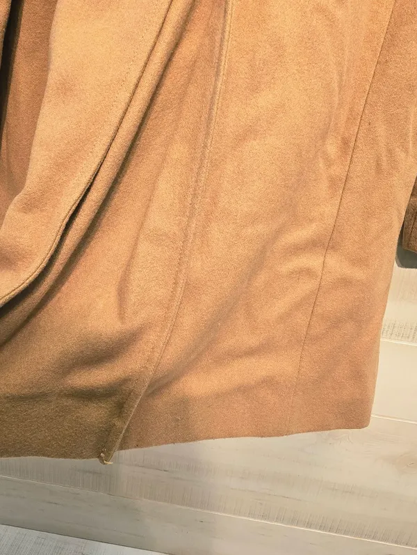 {6} Anthropologie Elevenses Removable Faux Fur Toggle Peacoat In Camel - Image 9