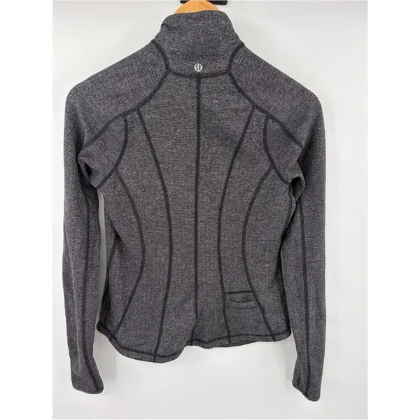 Lululemon run U-Turn black heathered coal quarter zip pullover women’s S - Image 5