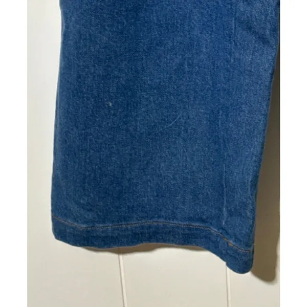 Capulet Lennon Denim Overalls XS Blue Wide Leg Dungaree Stretch Retro Fit - Image 7