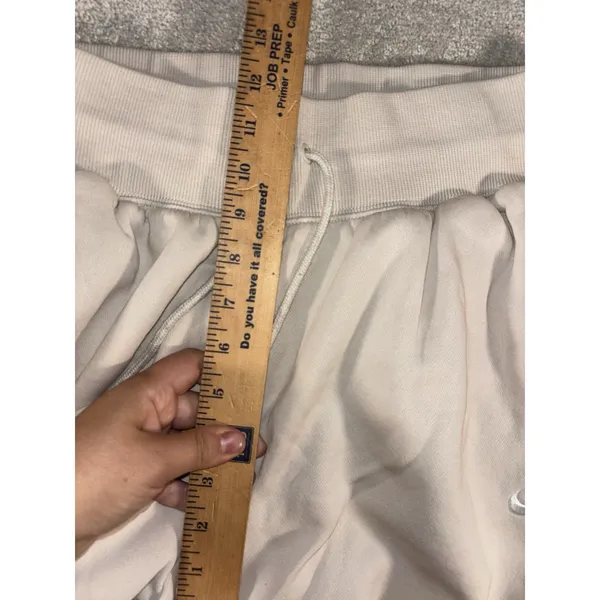 Nike Sportswear Phoenix Fleece High Waisted Oversized Sweatpants Womens M Beige - Image 12