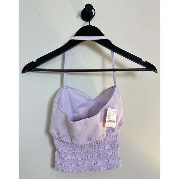 FREE PEOPLE Movement You're A Sweetheart Cami Lavender Shadow Size X-Small/Small - Image 7