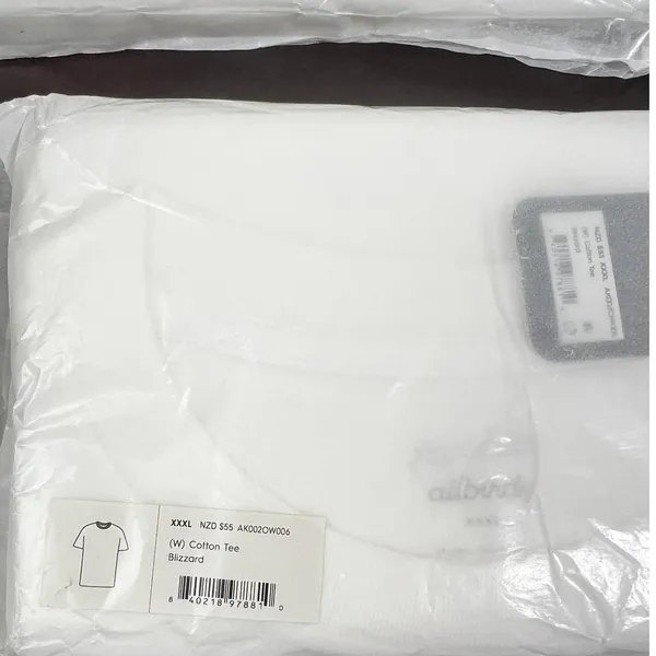 NWT Allbirds‎ Women's Cotton Tee Blizzard White XXL AK002OW006 - Image 5