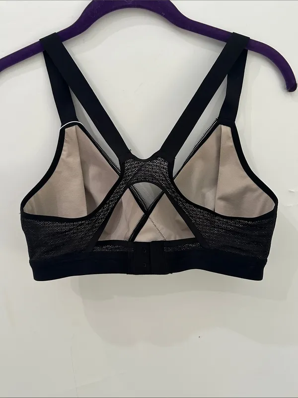 Lululemon Awake To Lace Bra 34D Black Barely Beige Wireless Sports Bra W2AQVS - Image 7